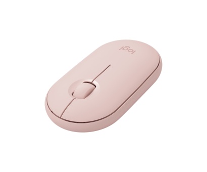 Logitech M350 Pebble Sessiz Kablosuz Kompakt Mouse - Pembe