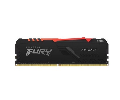 Kingston 8GB FURY Beast RGB 3200 MHz CL16 DDR4 Single Kit Ram