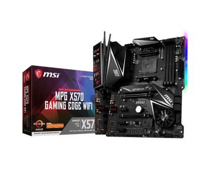 MSI MPG X570 GAMING EDGE WIFI 4400MHz (O.C) DDR4 Soket AM4 RGB M.2 HDMI PCIe 4.0 ATX Anakart