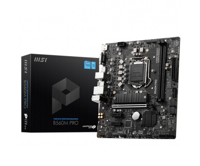 MSI B560M PRO 5200MHz(OC) DDR4 Soket 1200 M.2 HDMI DP VGA mATX Anakart