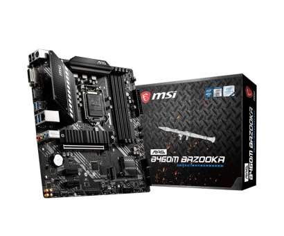 MSI MAG B460M BAZOOKA 2933MHz DDR4 Soket 1200 M.2 HDMI DVI mATX Anakart