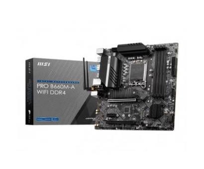 MSI PRO B660M-A WIFI 4800MHz(OC) DDR4 Soket 1700 M.2 HDMI DP mATX Anakart