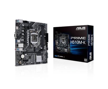 ASUS PRIME H510M-K 3200MHz(OC) DDR4 Soket 1200 M.2 HDMI VGA mATX Anakart