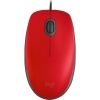 Logitech M110 Kablolu Sessiz Mouse - Kırmızı (910-005489)