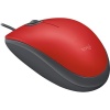 Logitech M110 Kablolu Sessiz Mouse - Kırmızı (910-005489)