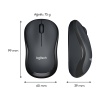 Logitech M220 Sessiz Kompakt Kablosuz Mouse - Siyah