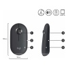 Logitech M350 Pebble Sessiz Kablosuz Kompakt Mouse - Siyah