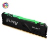 Kingston 8GB FURY Beast RGB 3200 MHz CL16 DDR4 Single Kit Ram