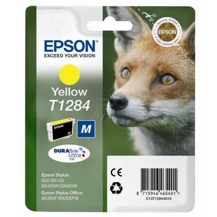 Epson T1284-C13T12844020 Sarı Muadil Kartuş