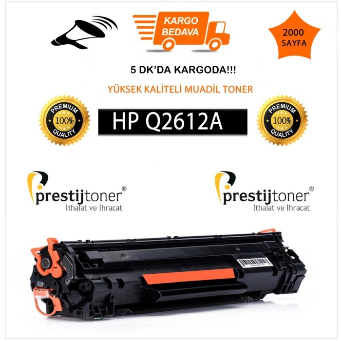 Hp 12A-Q2612A Muadil Toner