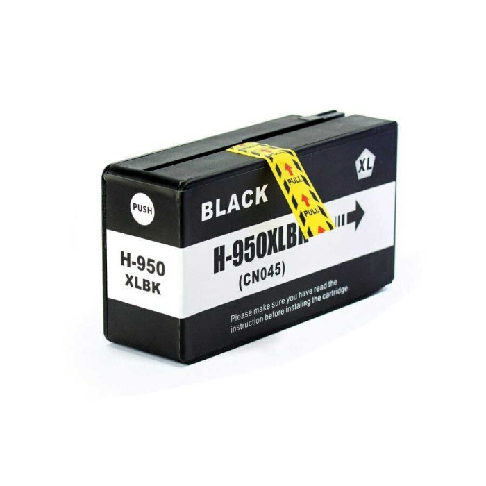 Hp 950XL-CN045AE Siyah Sıfır Muadil Kartuş Yüksek Kapasiteli