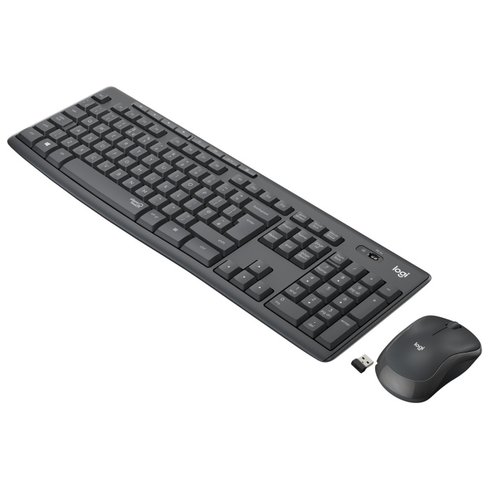 Logitech MK295 Sessiz Kablosuz Türkçe Klavye Mouse Seti - Siyah