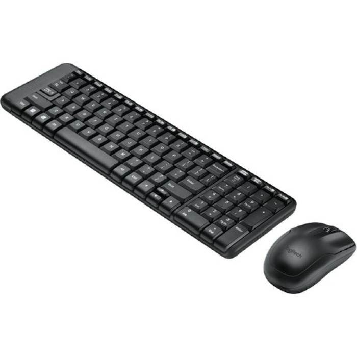 Logitech MK220 Kablosuz Türkçe Klavye Mouse Seti - Siyah