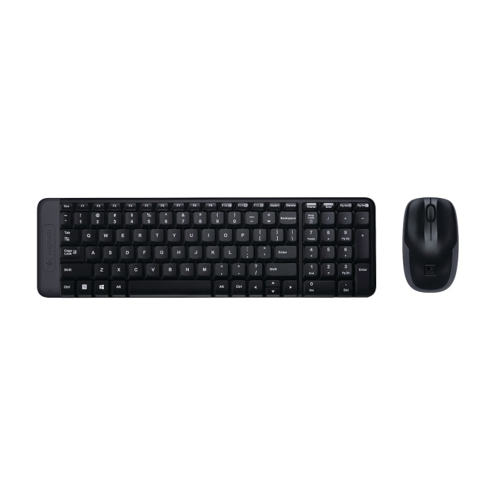 Logitech MK220 Kablosuz Türkçe Klavye Mouse Seti - Siyah