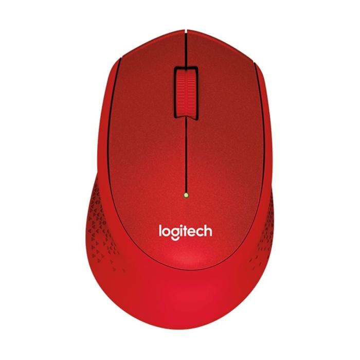 Logitech M330 Sessiz Kablosuz Optik Mouse - Kırmızı