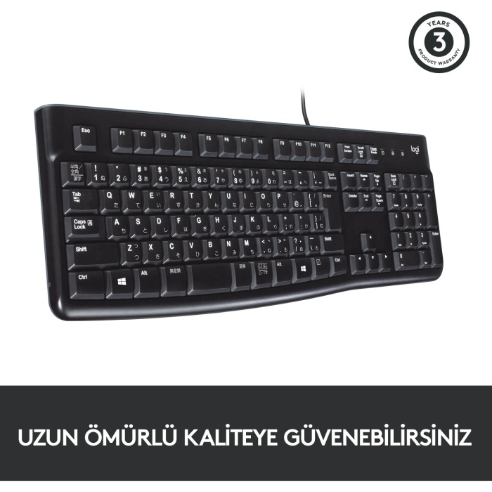 Logitech K120 USB Kablolu Türkçe Q Klavye - Siyah 920-002505