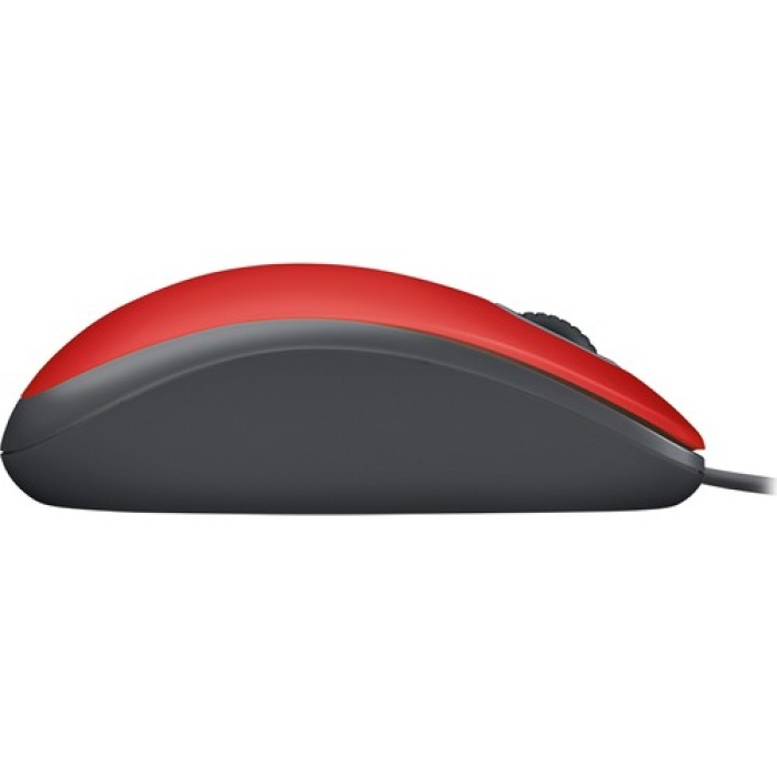 Logitech M110 Kablolu Sessiz Mouse - Kırmızı (910-005489)