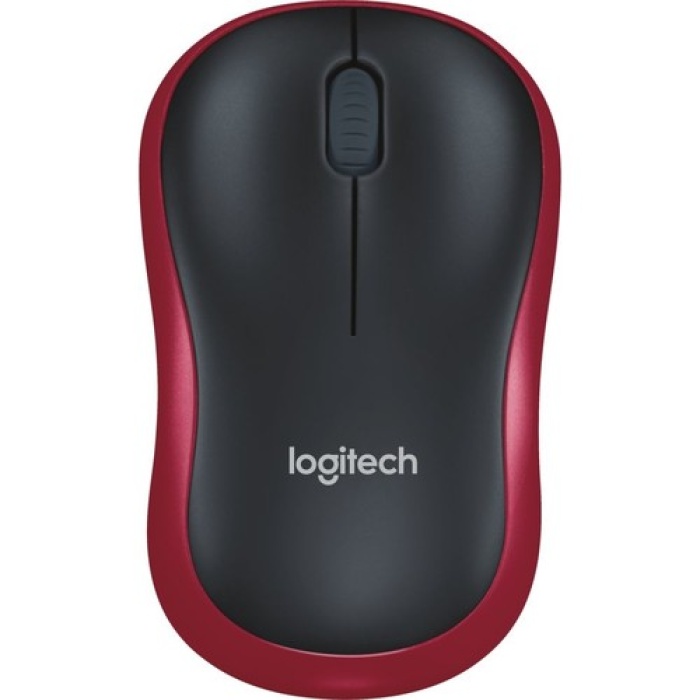 Logitech M185 USB Alıcılı Kompakt Kablosuz Mouse - Kırmızı