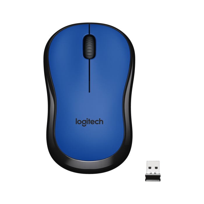 Logitech M220 Sessiz Kompakt Kablosuz Mouse - Mavi