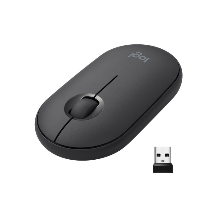 Logitech M350 Pebble Sessiz Kablosuz Kompakt Mouse - Siyah