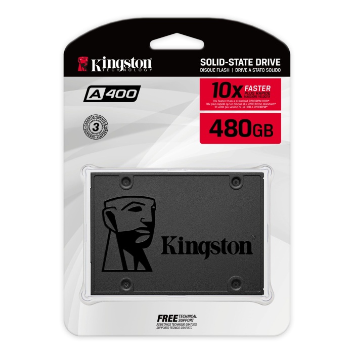 Kingston A400 SSDNow 480GB 500MB-450MB/s Sata3 2.5 SSD (SA400S37/480G)