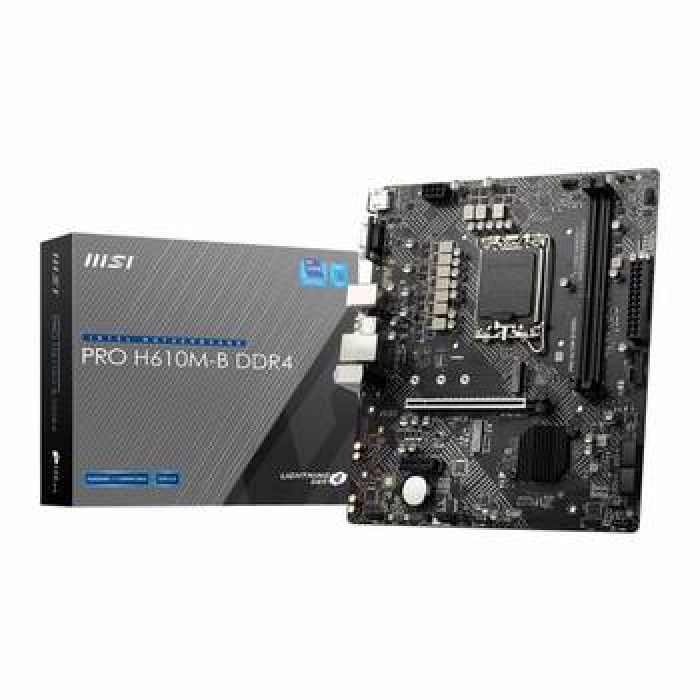 MSI PRO H610M-B 3200MHz DDR4 Soket 1700 M.2 HDMI VGA mATX Anakart