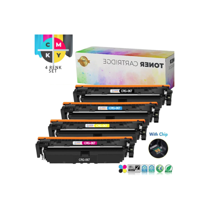 Canon CRG-067/5102C002 Chipli Muadil Toner Seti