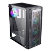 GameBooster GB-F3107B 80+ Bronze 650W Mesh RGB ATX Siyah Kasa