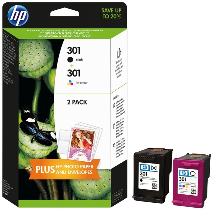Hp 301-N9J72AE Orjinal Siyah Ve Renkli Kartuş Multipack