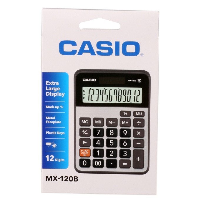 Casio Mx-120b 12 Hane Masaüstü Hesap Makinesi