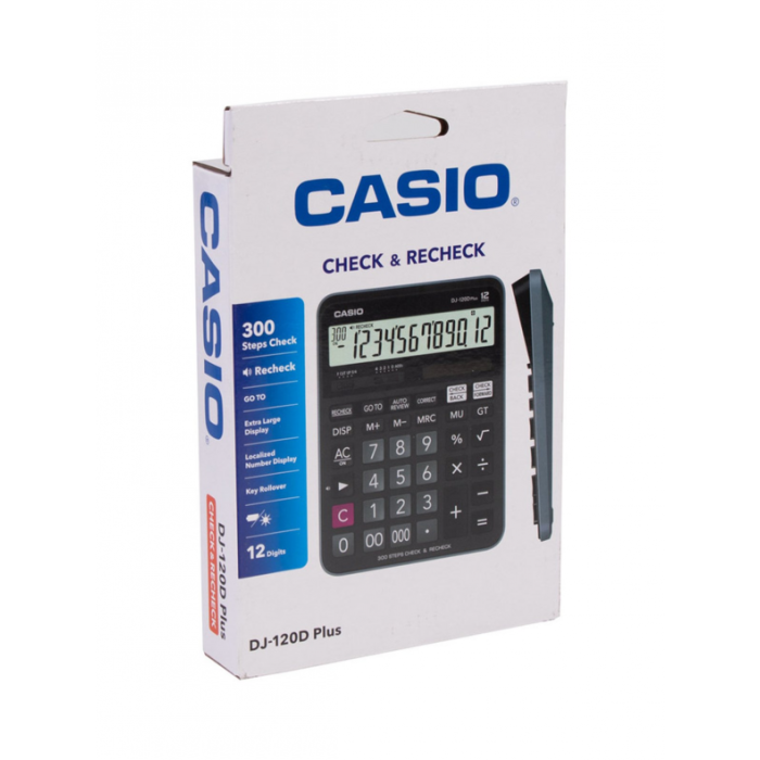 Casio DJ-120D Plus Masa Tipi Hesap Makinesi 12 Haneli