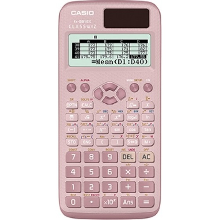 Casio FX-991EX-PK Pembe Bilimsel Fonksiyonlu 12 Hane Hesap Makinesi