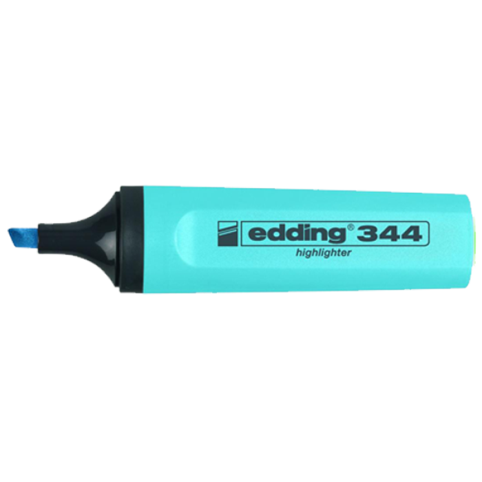 Edding Fosforlu Kalem Mavi 344