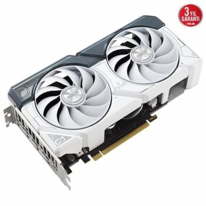 ASUS GeForce RTX 4060 DUAL WHITE OC 8GB GDDR6 DLSS 3 128 Bit Ekran Kartı