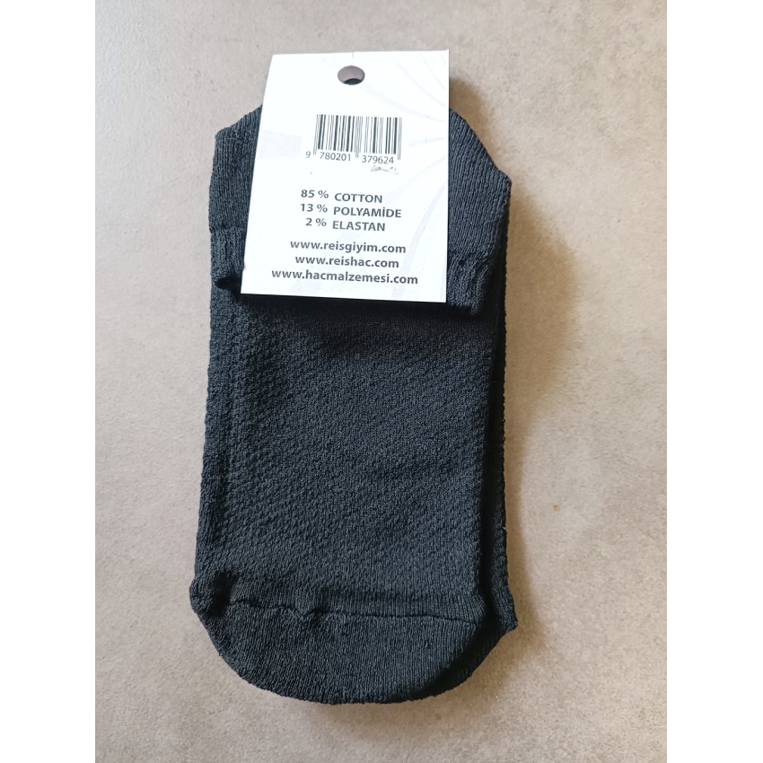 Erkek Kaymaz Tavaf Çorabı - Siyah