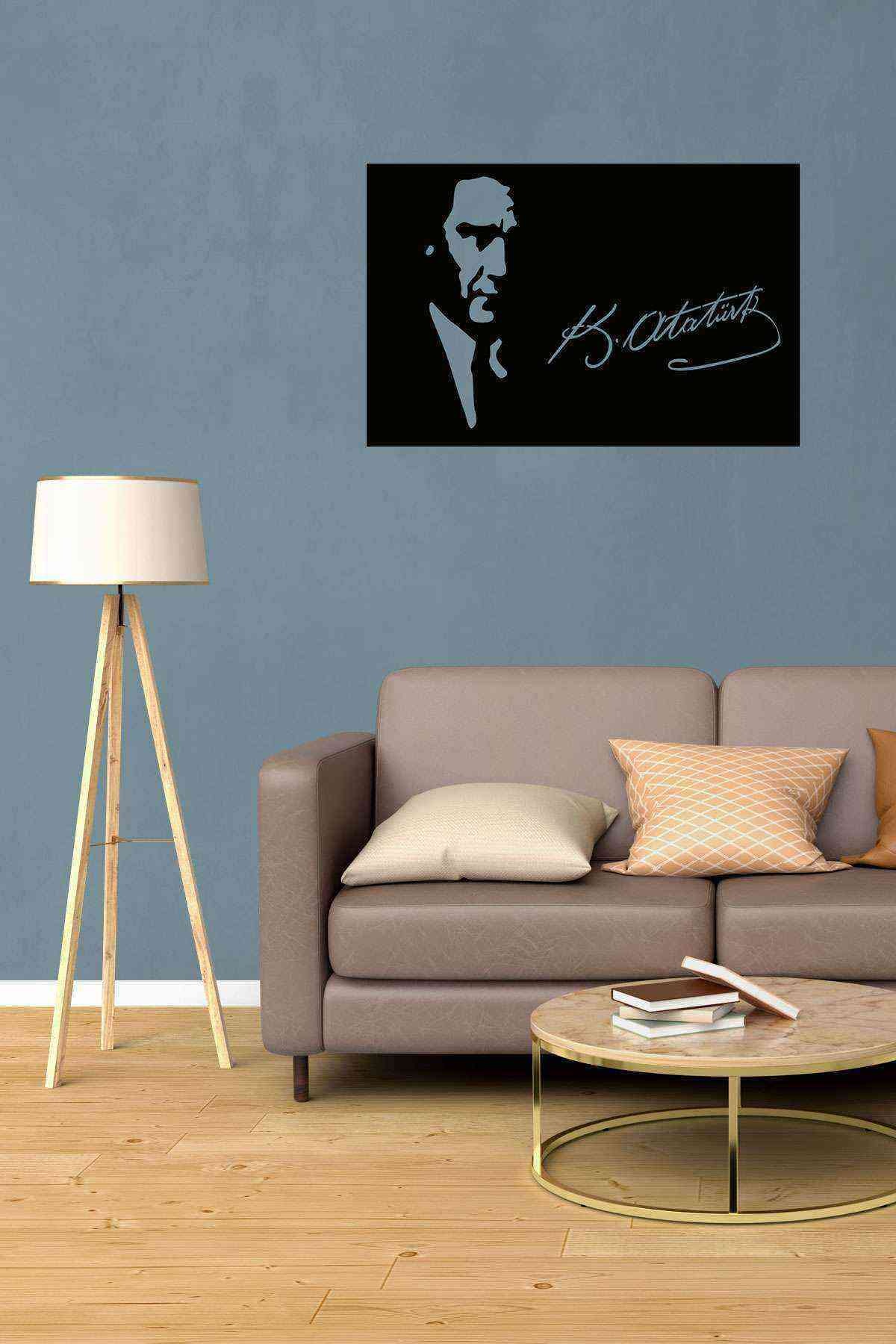 Mustafa Kemal Atatürk Mdf Tablo Evinize Ofisinize Yeni Tarz