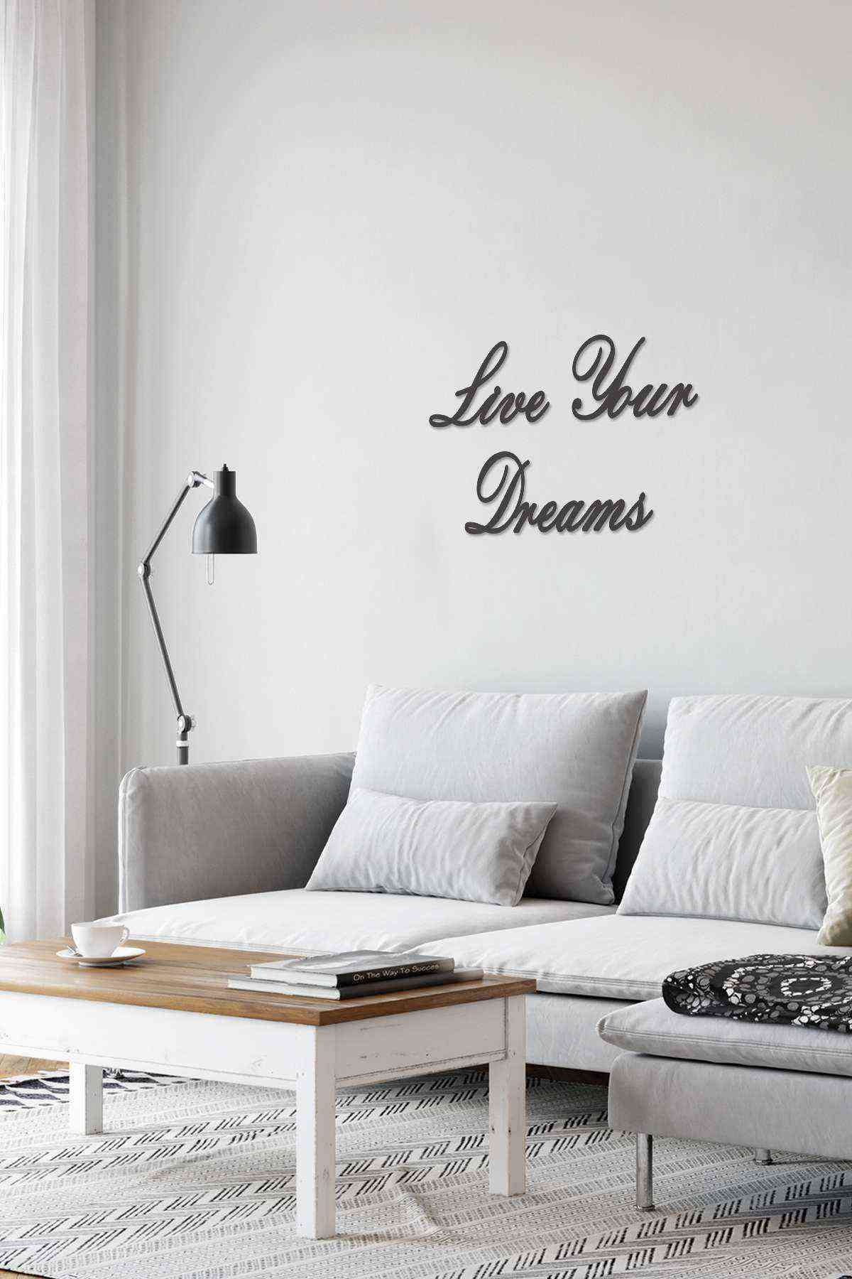 Live Your Dreams Mdf Tablo Wall Art