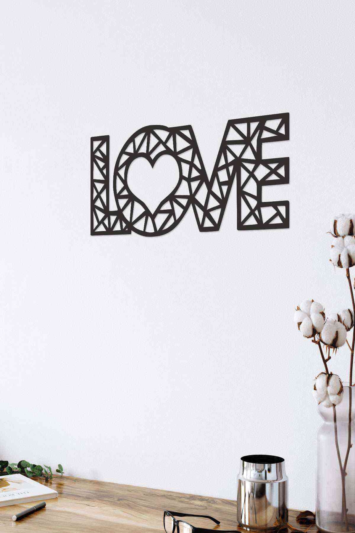 Love Aşk 3D Mdf Tablo Evinize Ofisinize Yeni Tarz Wall Art