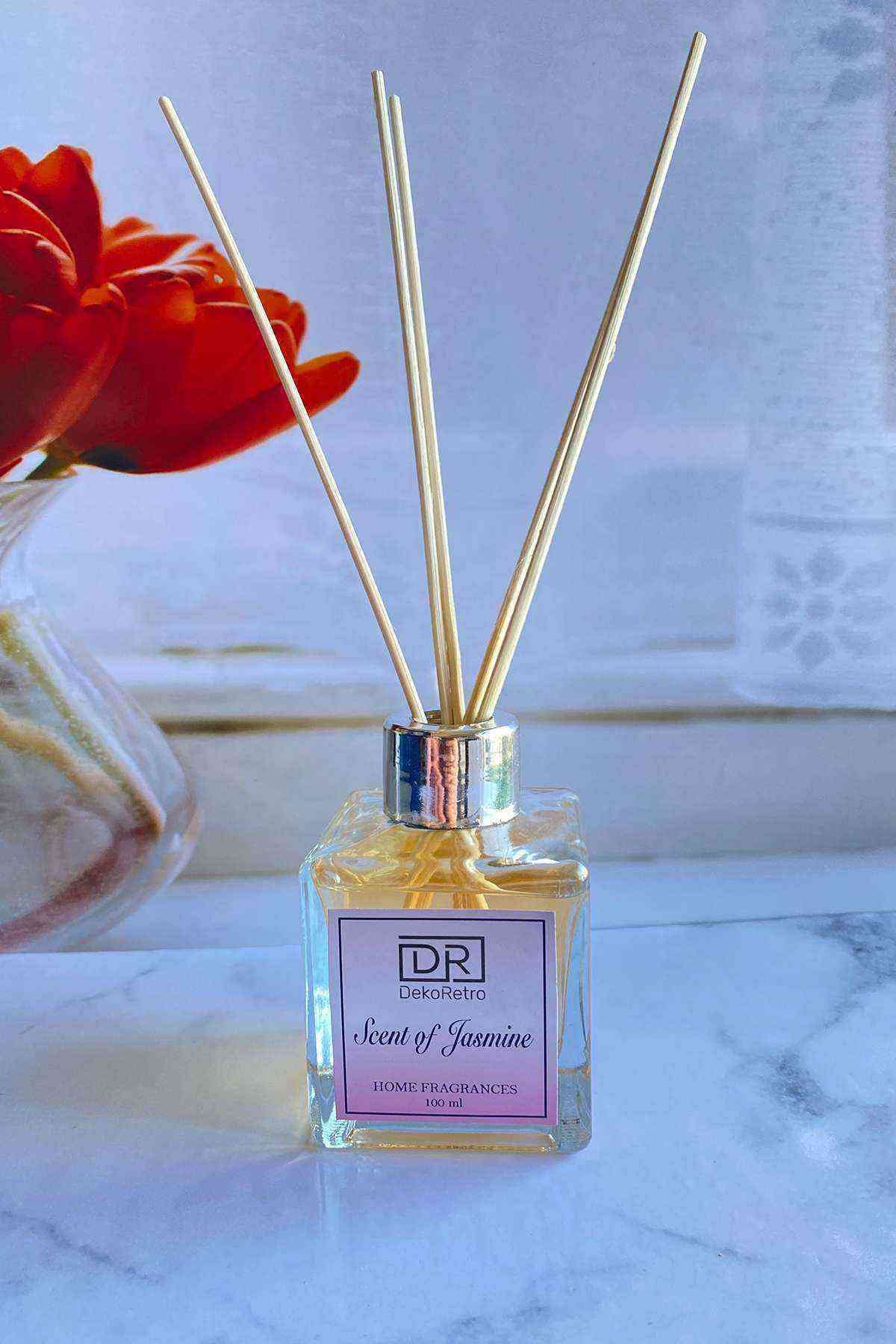 Yasemin Oda ve Ortam Kokusu  100 ml Çubuklu Scent of Jasmine Gümüş