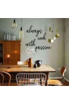 Always Cook With Passion Mdf Tablo Wall Art