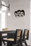 Babalar Figürlü 3D Mdf Tablo Evinize Ofisinize Yeni Tarz Wall Art