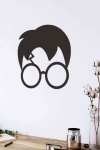 Harry Potter Figürü Siyah Ahşap Lazer Duvar Dekoru Tablo Mdf