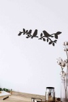 Kuşlar Lazer Kesim Dekoratif Tablo Ahşap Duvar Süsü