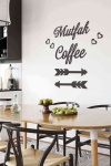 Mutfak Coffee Seti 3D Mdf Tablo Evinize Ofisinize Yeni Tarz Wall