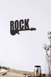 Rock Gitar Figürlü 3D Mdf Tablo Evinize Ofisinize Yeni Tarz Wall