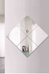 Dekoratif Kare Ayna 4 adet