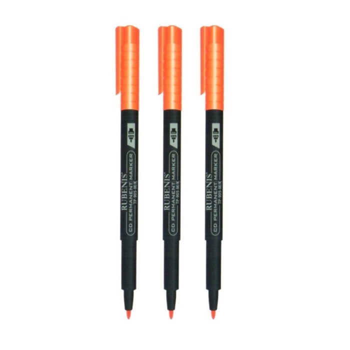 Permanent 3 Lü Asetat Kalemi Kalıcı Cd Kalemi M Uç