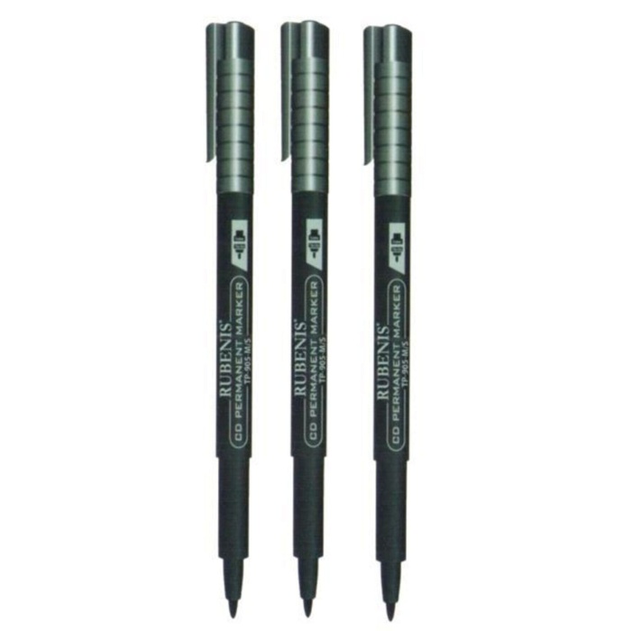 Permanent 3 Lü Asetat Kalemi Kalıcı Cd Kalemi M Uç