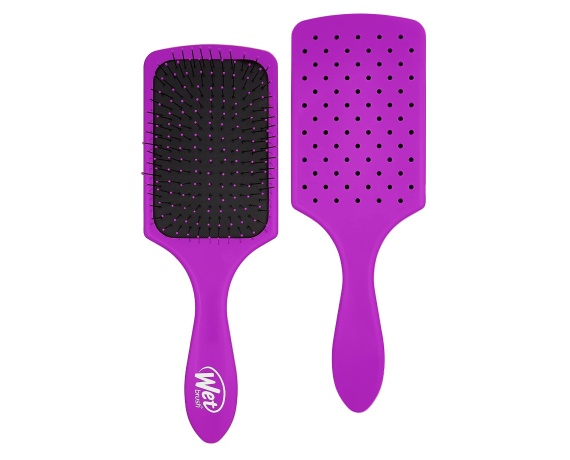 Wet Brush Paddle Detangler Dolaşıklık Açıcı Saç Fırçası Mor