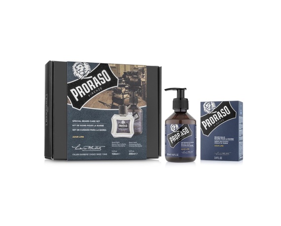 Proraso Azur Lime 2li Set Sakal Balsamı 100ml Şampuanı 200ml